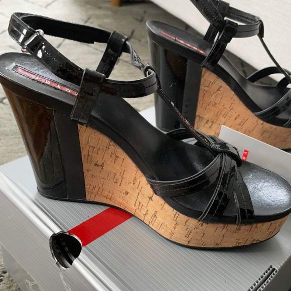 Prada wedge sandals - Picture 1 of 6